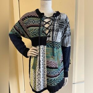 Free People patchwork sweater - Small